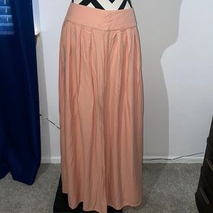 Peach Long Skirt